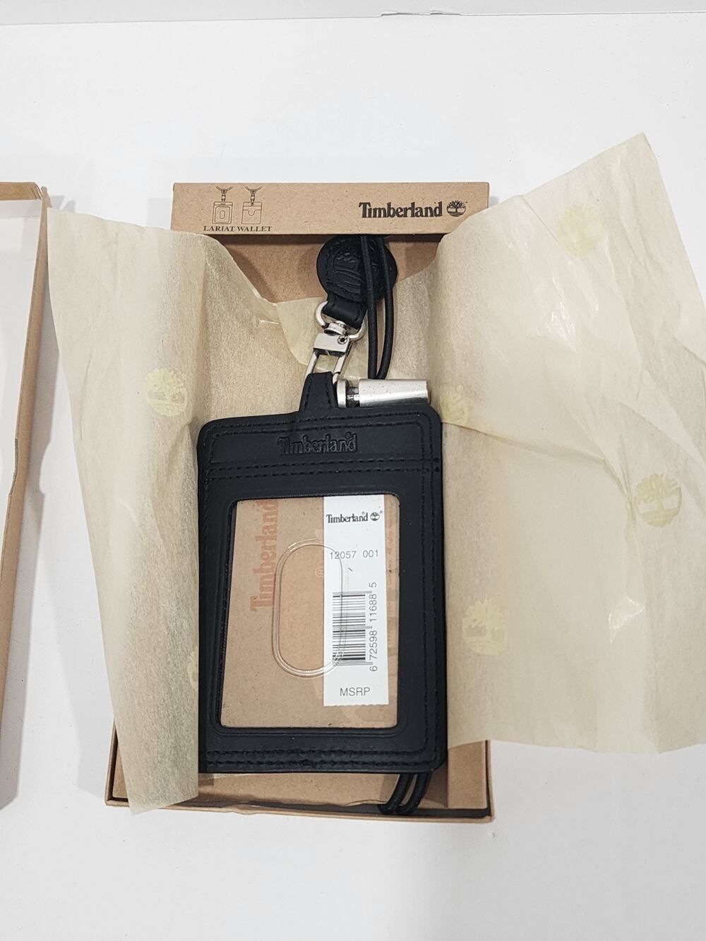 Vintage Timberland Lariat Wallet ID Card Card Wallet Black New